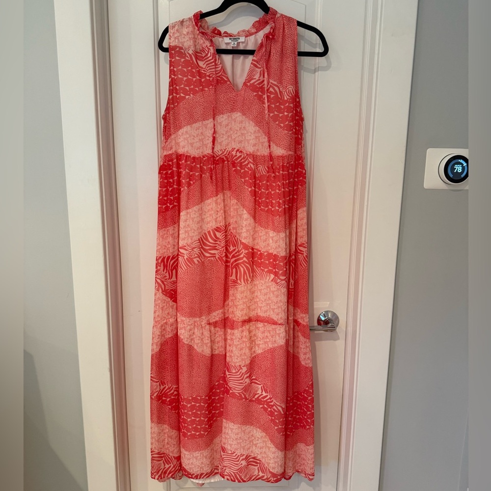 BB Dakota Coral Patterned Dress